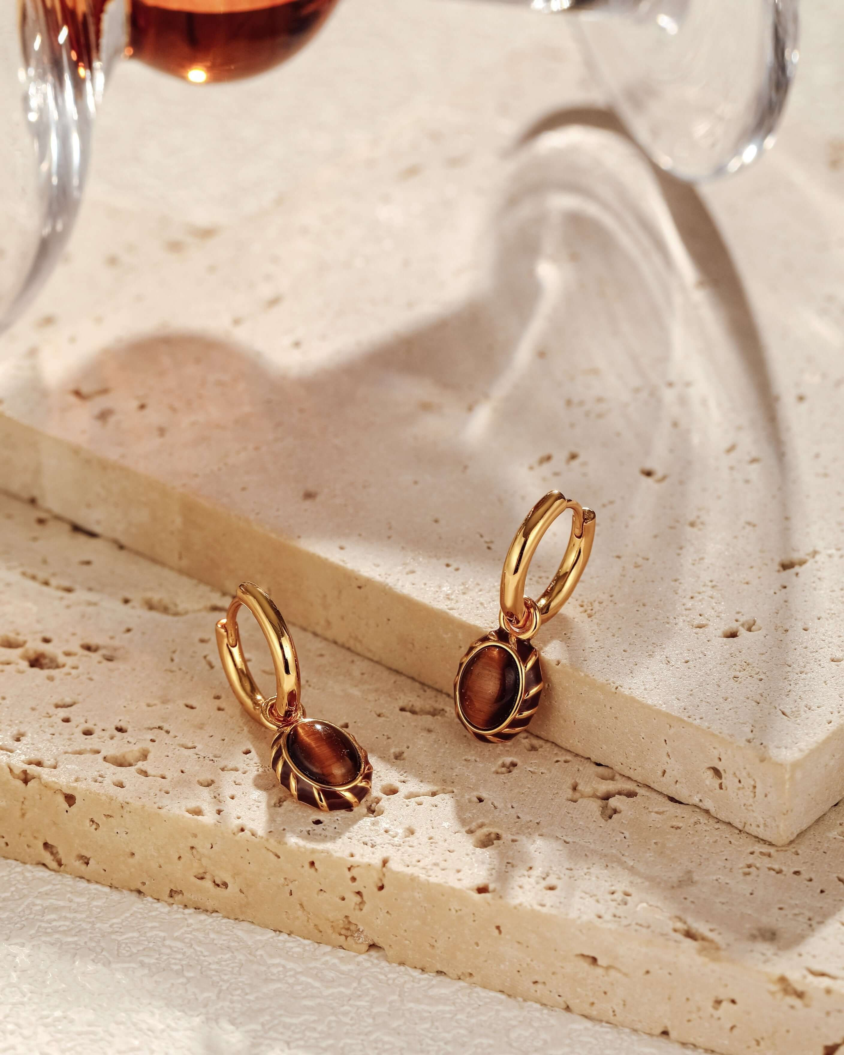 「Mocha」 Pendant Earrings | Suihe Jewelry