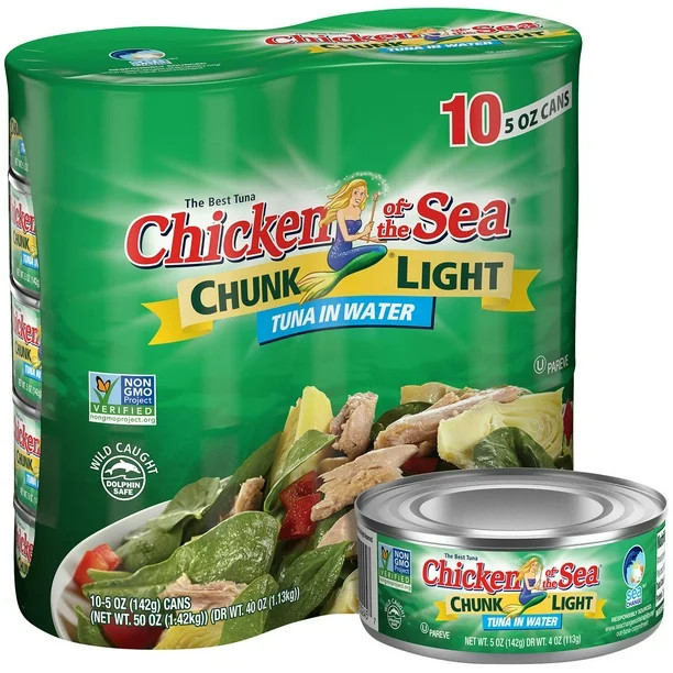 Chicken of the Sea Chunk Light Tuna in Water 5 oz., 10 pk. | Sam's Club