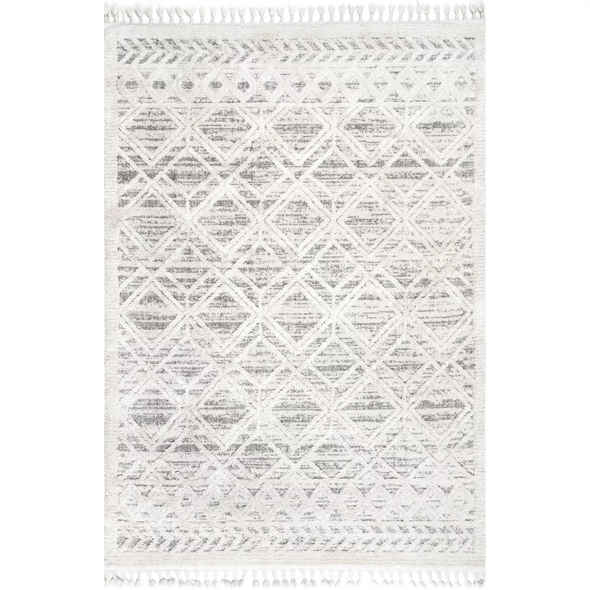 nuLOOM Ansley Moroccan Lattice Tassel Area Rug | Target