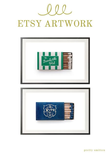 Love these vintage matchbook art prints - found on Etsy! 

Gallery wall prints - wall decor - Etsy finds 

#LTKHome