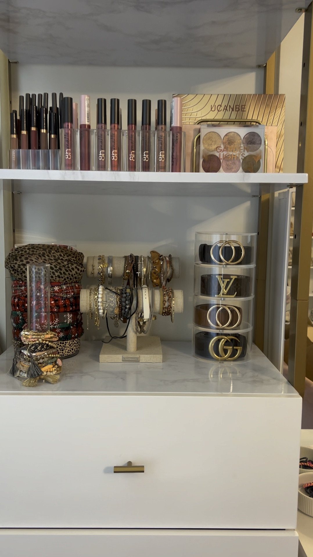 Closet organization / cloffice organization / acrylic belt organizers / closet goals / organization finds 

#LTKHome #LTKStyleTip #LTKVideo