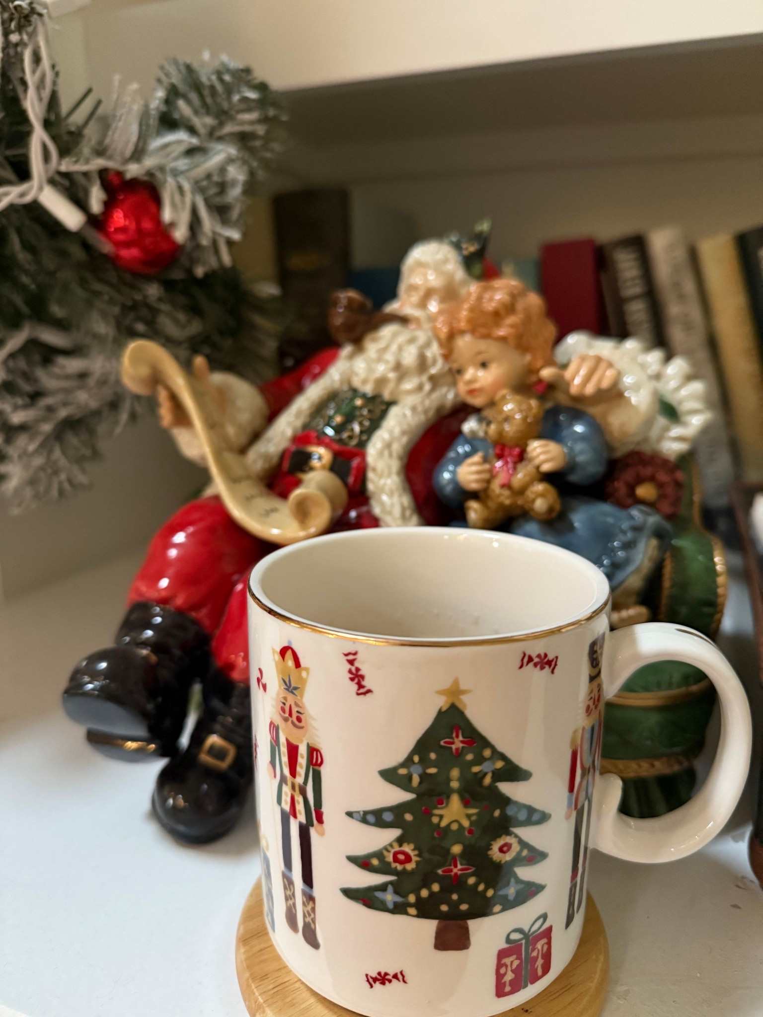 Christmas mugs and porcelain Santa figure 

#LTKHome #LTKSaleAlert #LTKHoliday