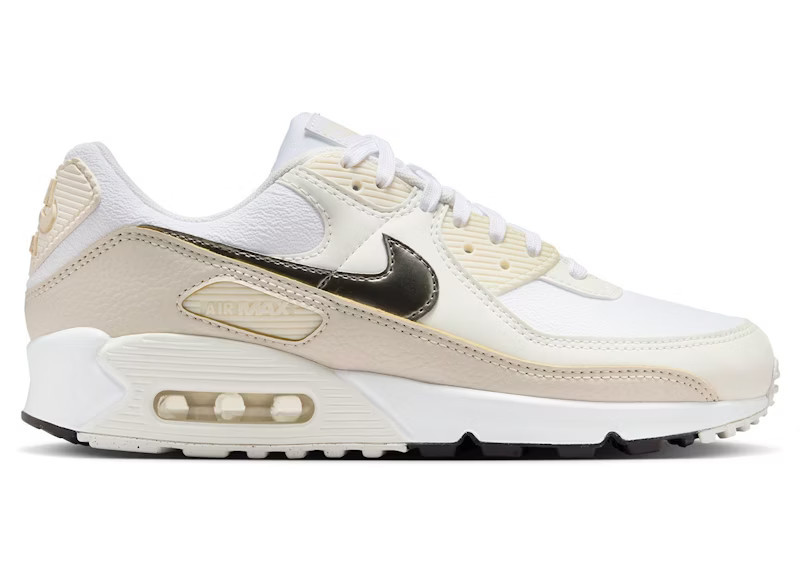 Nike Air Max 90 (Women's) Sneakers in White/Light Oak Brown/Summit White | StockX