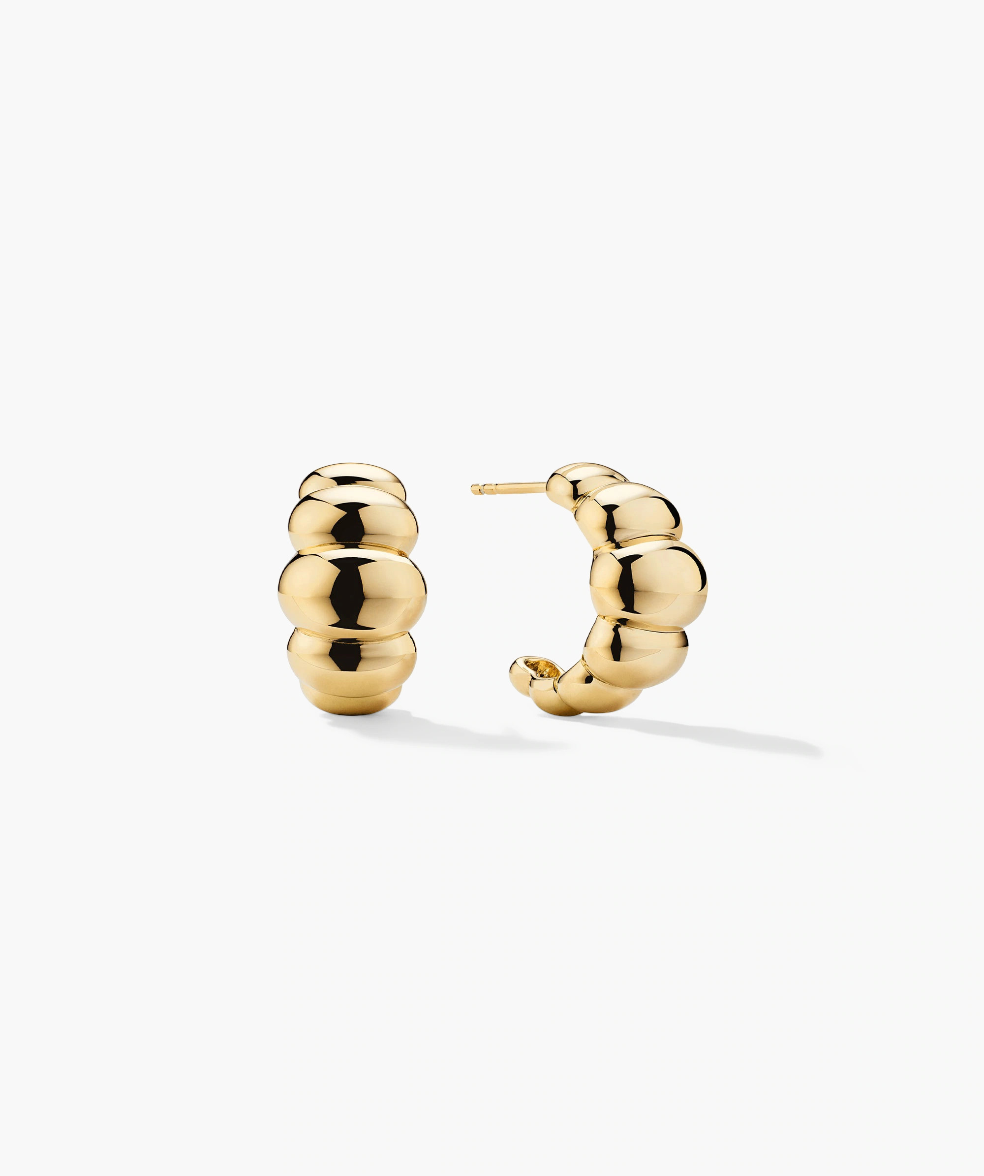 Puffy Charlotte Hoops Earrings - Jewelry | Mejuri | Mejuri Fine Crew