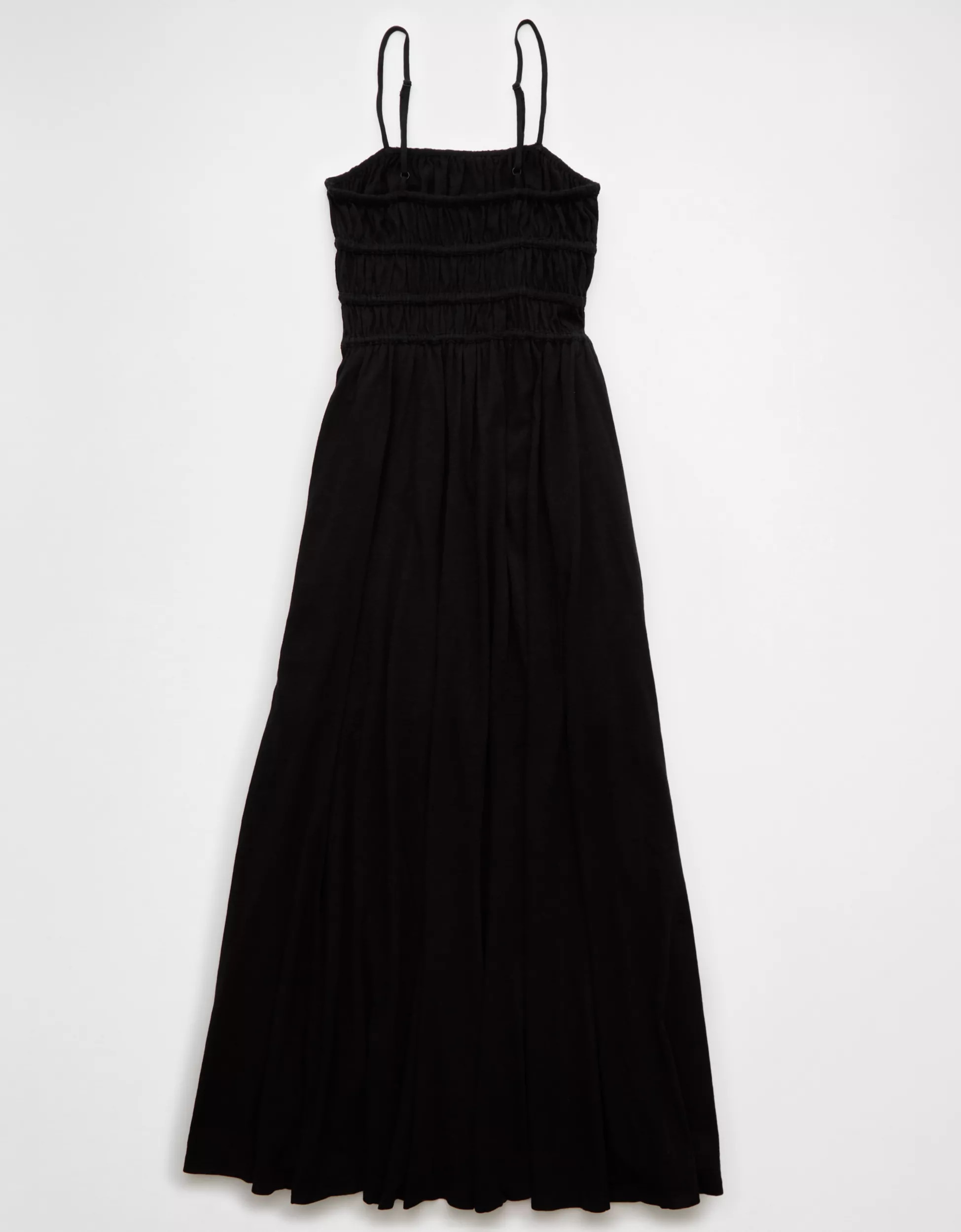 AE Sunchaser Knit Smocked Bodice Midi Dress | American Eagle Outfitters (US & CA)