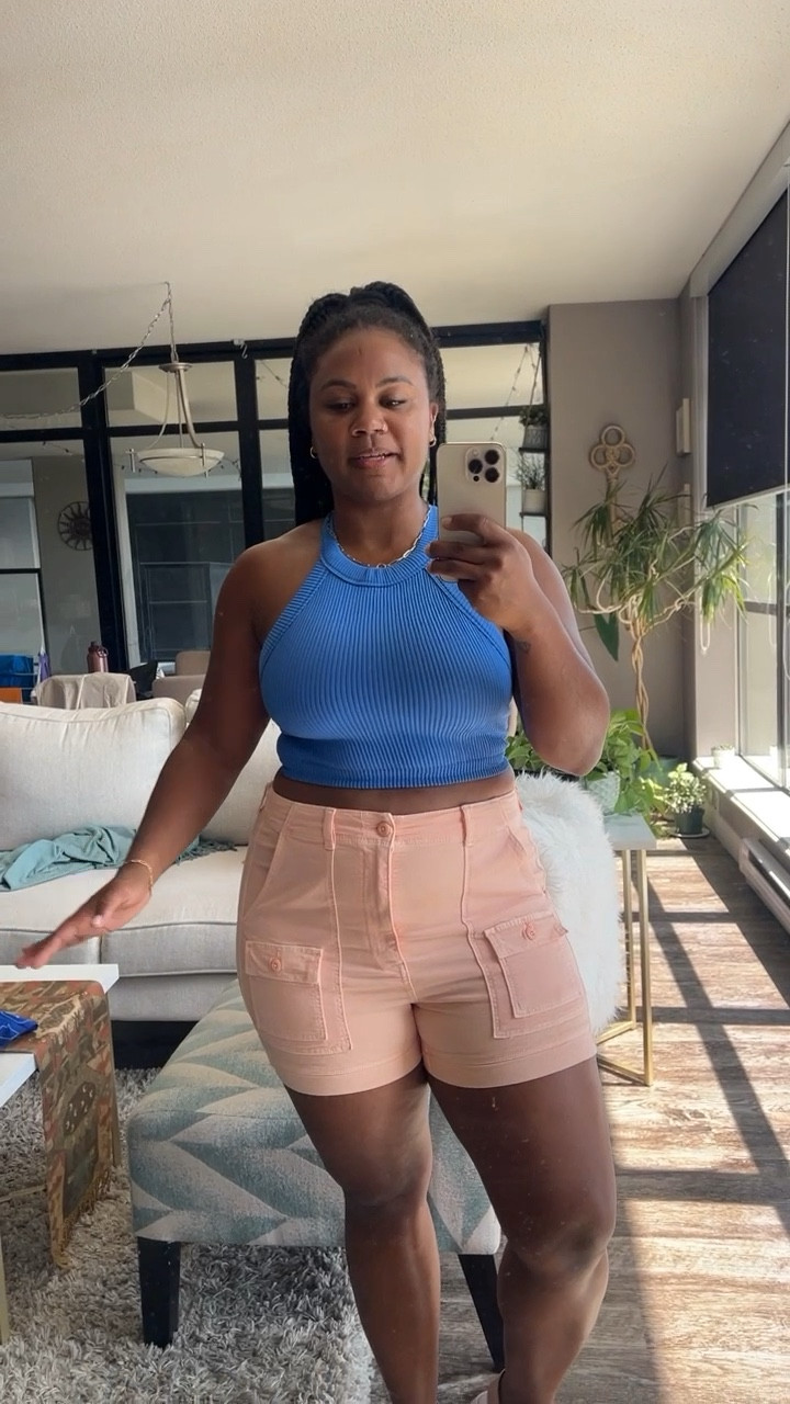 Thick thigh friendly summer shorts!

Here is my thick thigh friendly short criteria:
✅ Must have stretch
✅ Longer inseam (not short shorts so no thigh rub)
✅ Won’t bunch up
✅ No waist gap 

As a bonus they are affordable too!

Both the shorts and the blue tank are from Aerie!

The high neck cut and the rubber material on the tank is super flattering too!

The tank is super stretchy and soft 🙂 these will be summer staples in my closet this season!

Summer shorts, aerie, thick thigh shorts, shorts with pockets, cargo shorts

#LTKcurves #LTKSeasonal #LTKfit