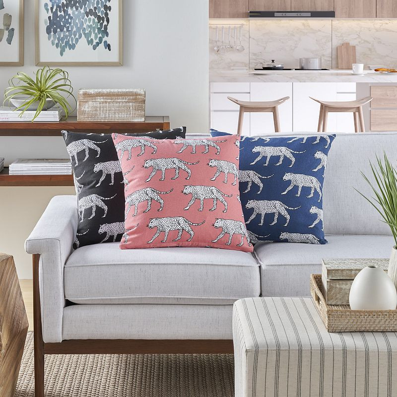 Mina Victory Life Styles Cheetahs Yellow Throw Pillow | Kohl's