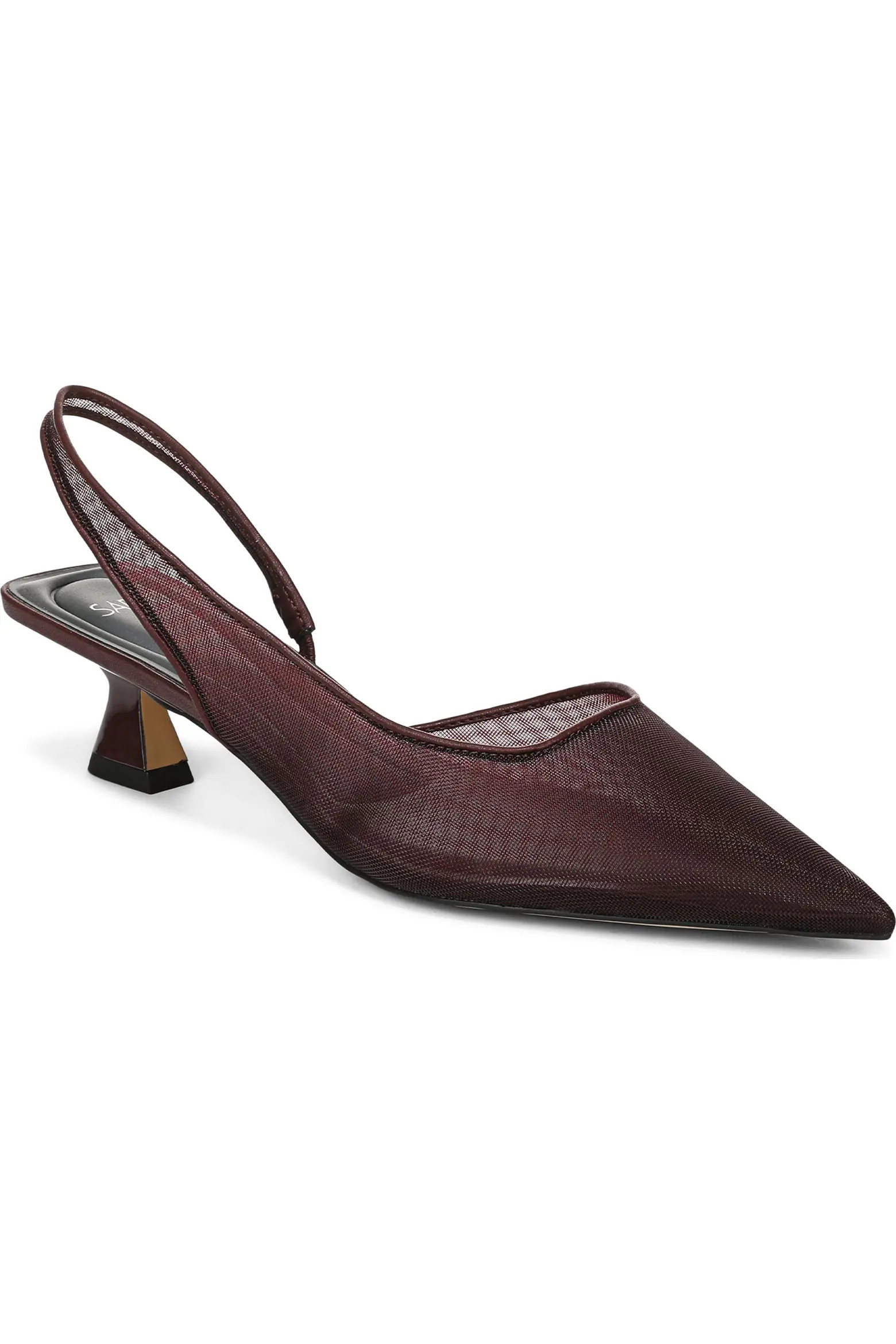 SARTO by Franco Sarto Devin Slingback Half D'Orsay Pointed Toe Kitten Heel Pump (Women) | Nordstr... | Nordstrom