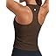 PINSPARK Workout Tops for Women Built in Bras Tank Tops Racerback | Removable Pads, Moderate Supp... | Amazon (US)