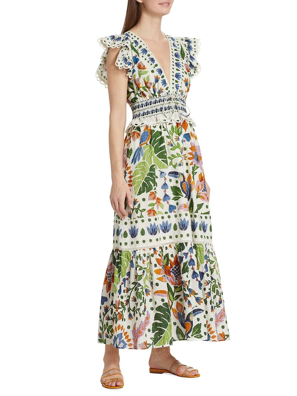Summer Garden V-Neck Maxi Dress | Saks Fifth Avenue