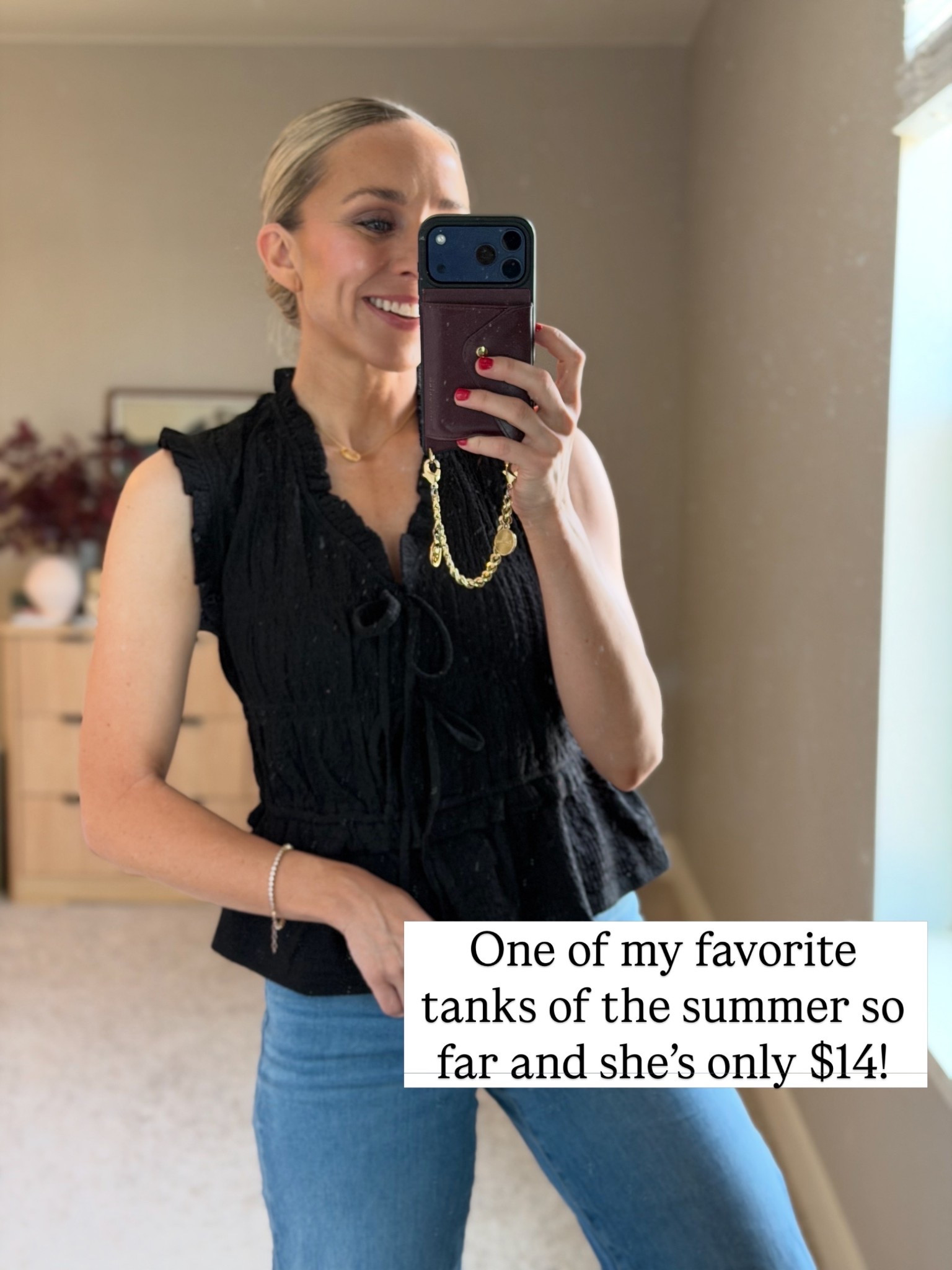 One of my favorite tanks for the summer! 

I am a size small top and 2 or 26 bottoms! 

#LTKootd #LTKMothersDay #LTKgrwm