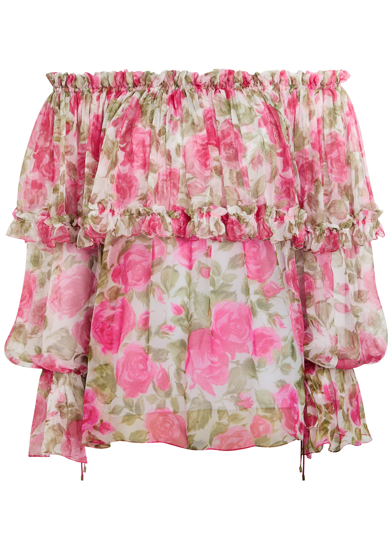Floral-print silk top | Harvey Nichols