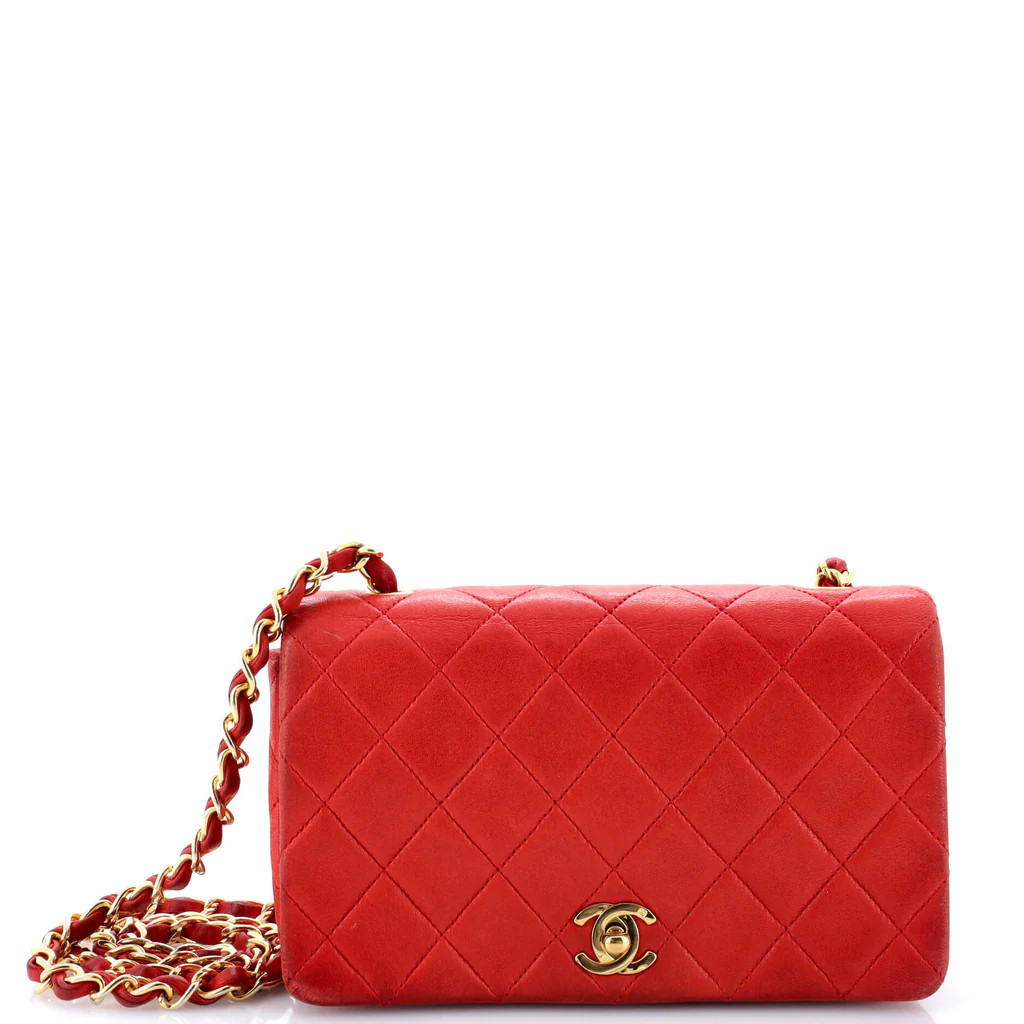 Vintage Full Flap Bag Quilted Lambskin Mini | Rebag