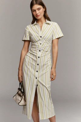 The Greer Midi Shirt Dress by Pilcro | Anthropologie (US)