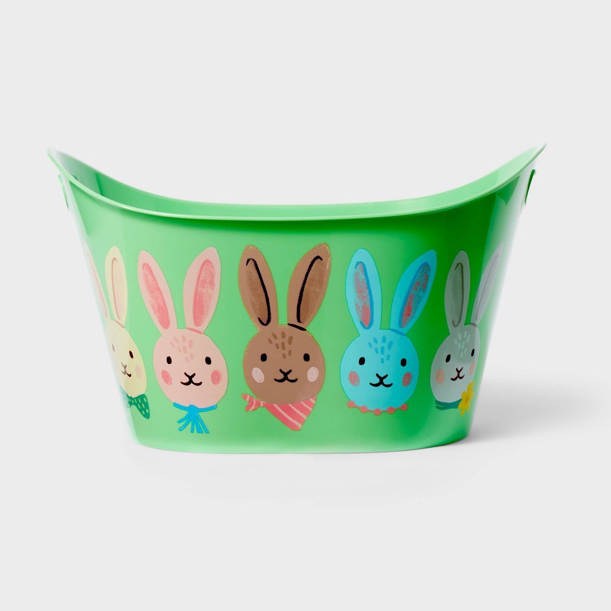 Easter Plastic Printed Tub Green - Spritz™ | Target