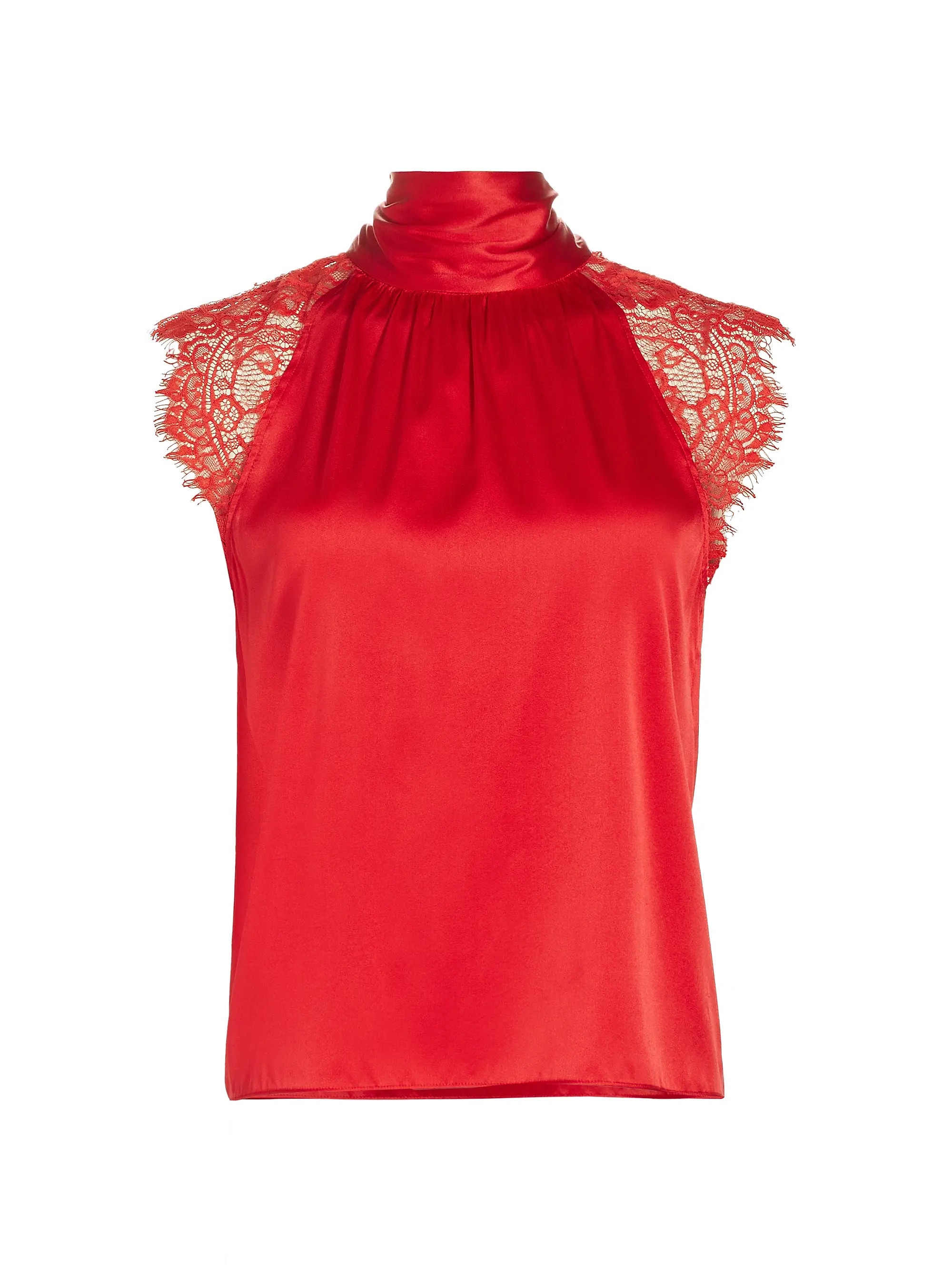 Rachel Stretch-Silk Halter Blouse | Saks Fifth Avenue