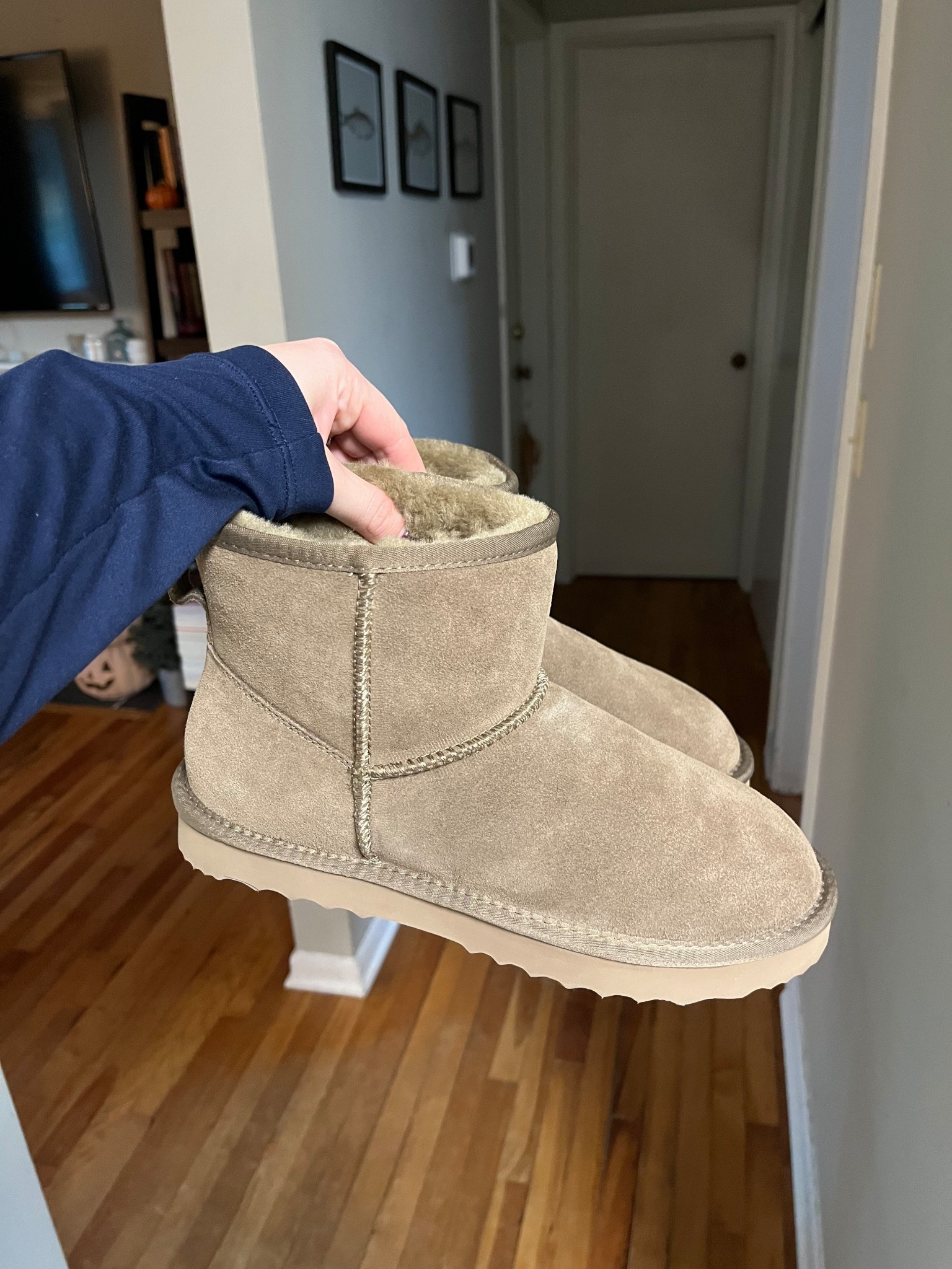 Just got these Ugg dupes in from Amazon! I bought these to be the perfect fall dog walking shoe but they’re way more versatile than that! These were a fraction of the price of real Uggs, they’re on sale right now for $49, regularly $65! They’re great quality with a super soft lining. True to size with the slightly snug fit that will expand with wear. I can’t wait to wear them! 

#LTKSaleAlert #LTKSeasonal #LTKFindsUnder50
