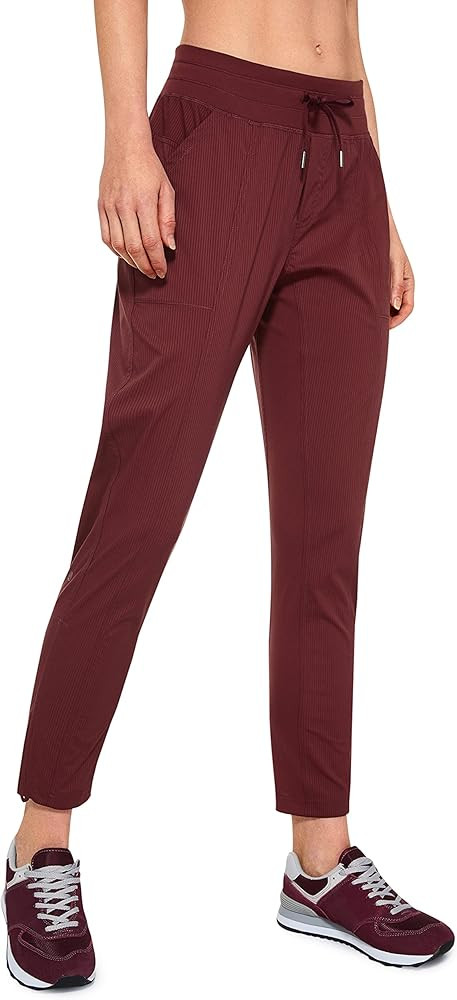 CRZ YOGA Womens Casual 7/8 Pants 25"/27" - Lightweight Workout Outdoor Athletic Track Travel Loun... | Amazon (US)