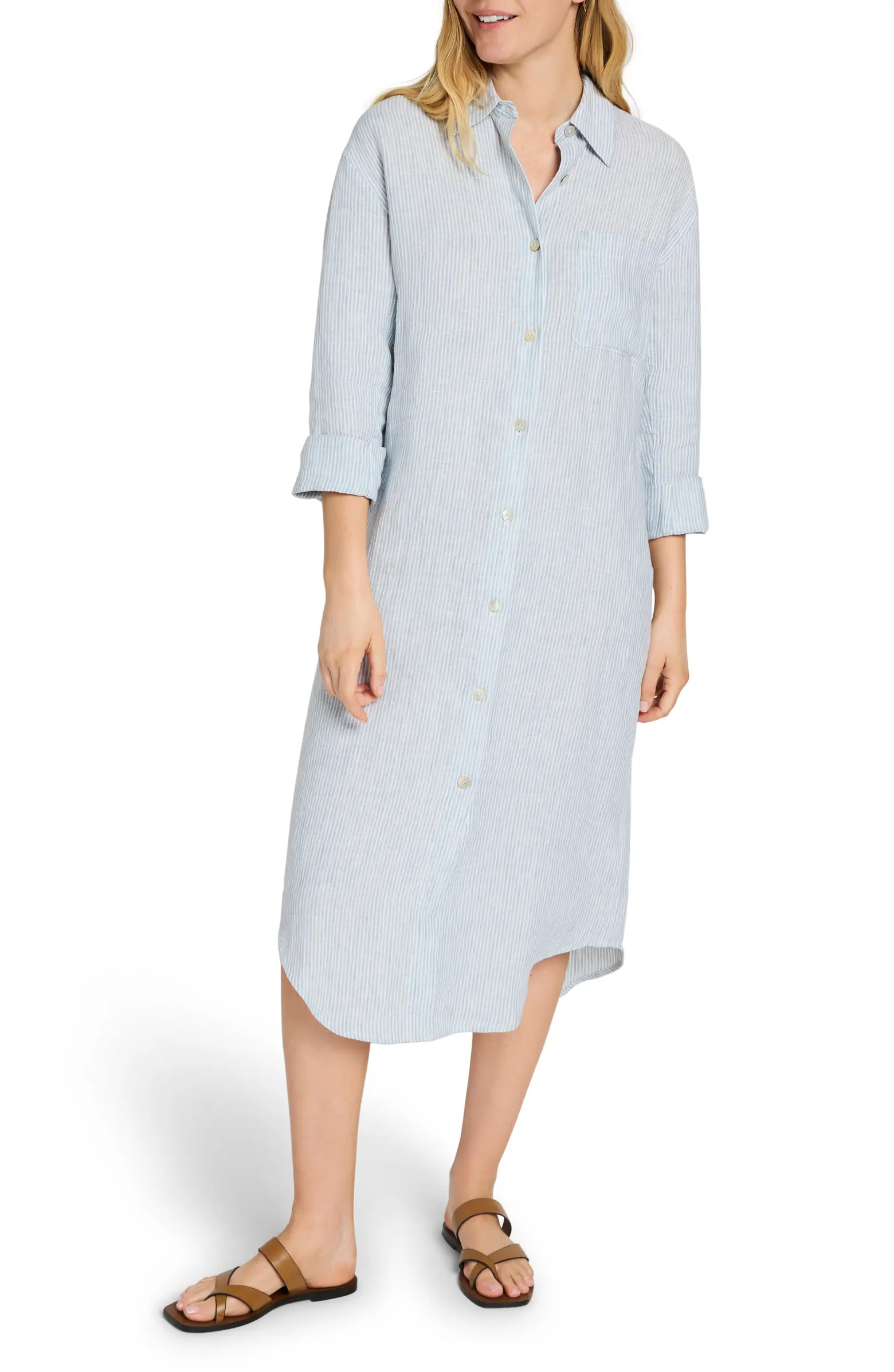 Faherty Laguna Linen Maxi Shirtdress | Nordstromrack | Nordstrom Rack