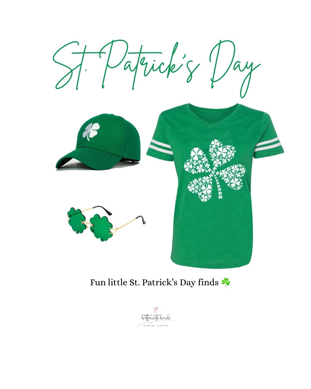 Getting into the St. Patrick’s Day spirit ☘️
Linked this festive tee, shamrock hat, and fun glasses from Amazon.

Follow me for daily finds you can shop right here on LTK.

I earn commissions from qualifying purchases as an Amazon and LTK creator.

#LTKdayinmylife #LTKSeasonal #LTKmomlife