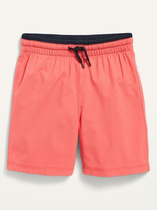 Functional-Drawstring Solid Swim Trunks for Toddler Boys | Old Navy (US)