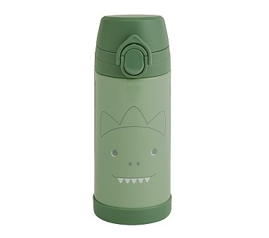 Colby Olive Dino Critter Water Bottle | Pottery Barn Kids | Pottery Barn Kids