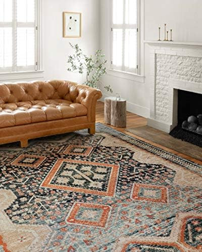 Loloi II Jocelyn Collection JOC-05 Navy / Multi, Transitional 9'-6" x 12'-6" Area Rug | Amazon (US)