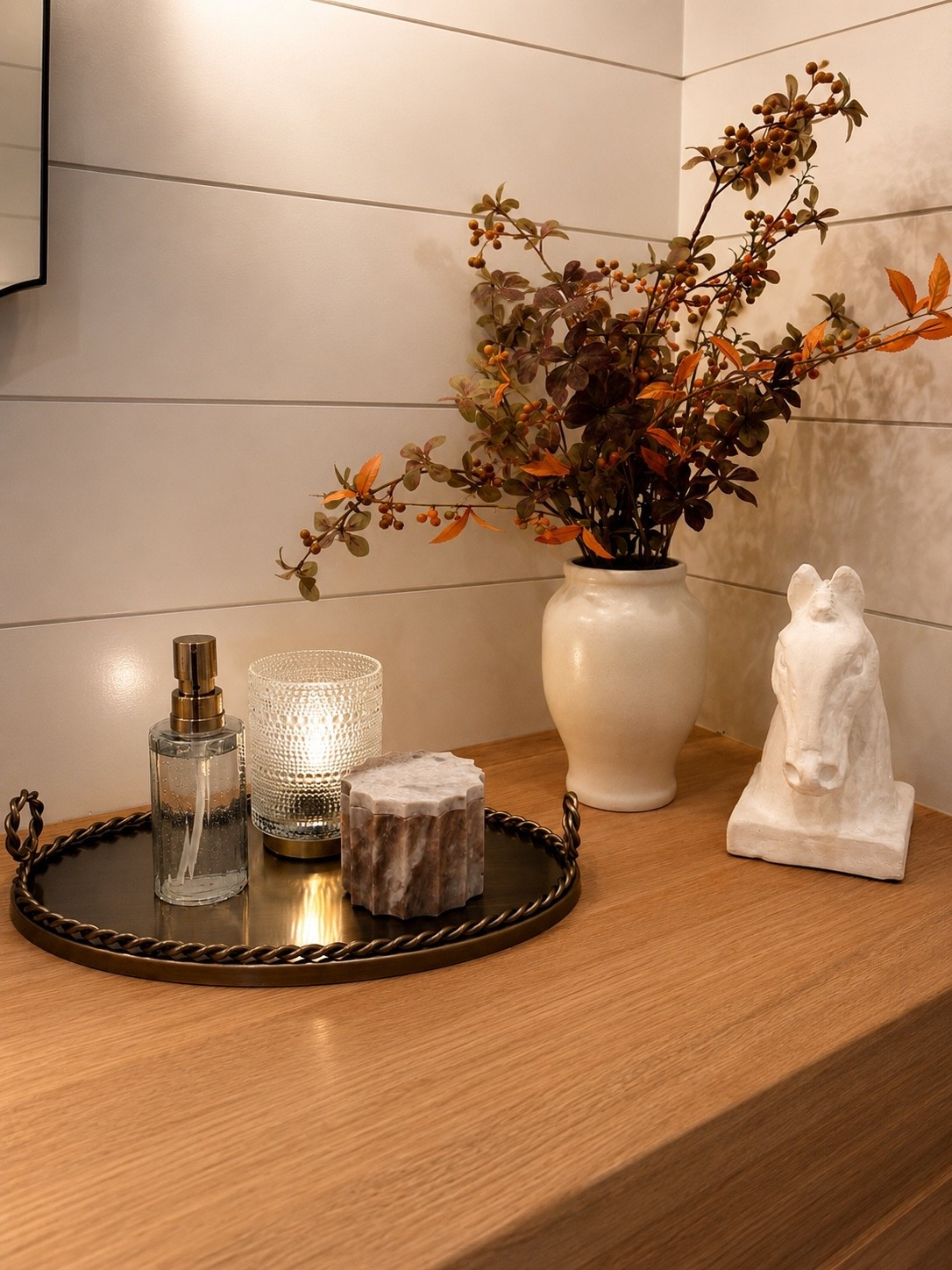 Turning my bathroom in to a lil sanctuary since this is the main bathroom that everyone travels through! I wanted it to feel warm and inviting and all these new arrivals from @Target are￼ just that

#LTKHome