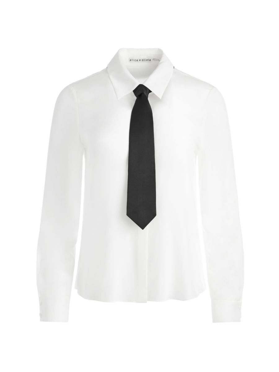 Willa Silk Chiffon Tie Shirt | Saks Fifth Avenue