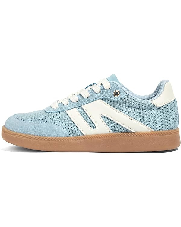 Amazon.com | LUCKY STEP Women Classic Retro Gum Sole Fashion Sneakers Casual Tennis Skate Shoe Ge... | Amazon (US)