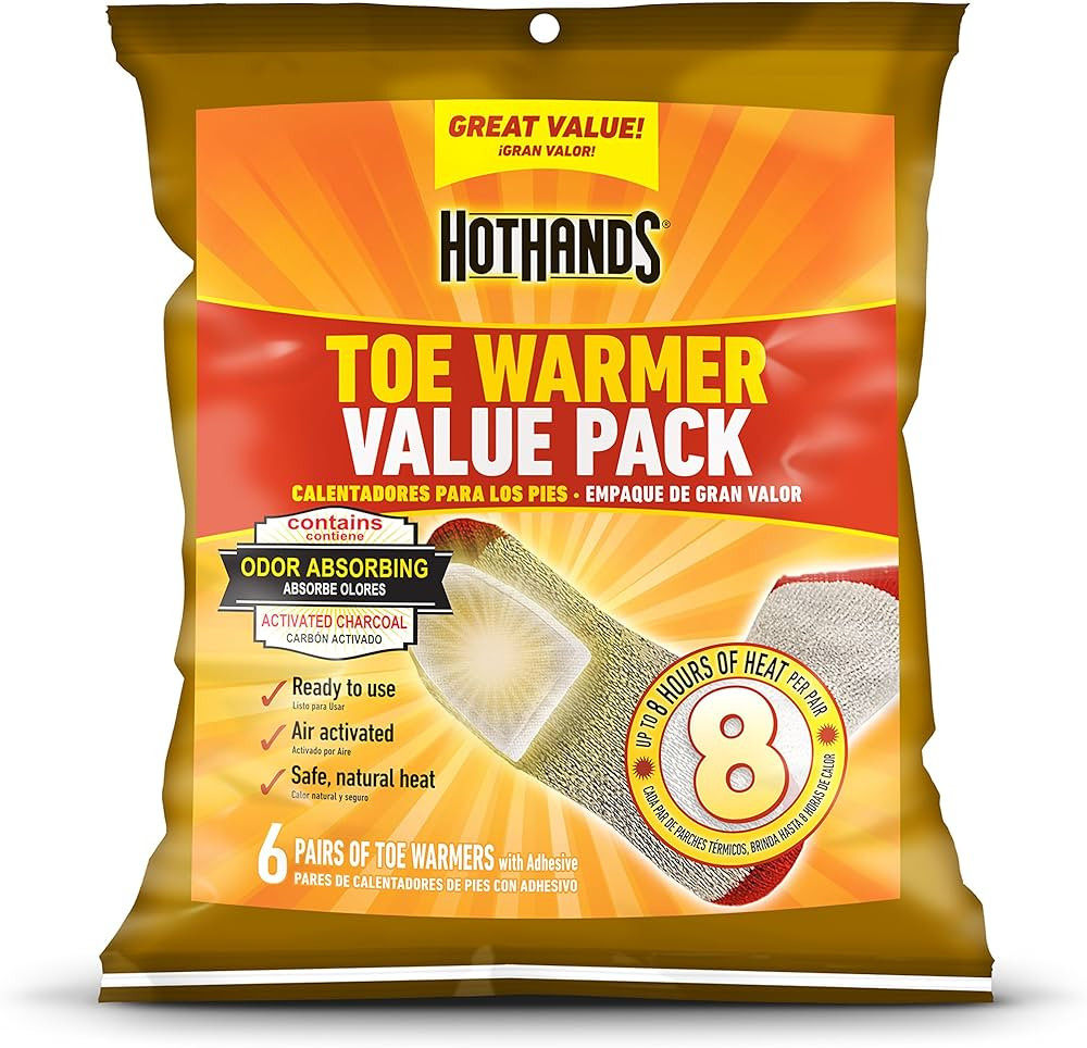 HotHands Toe Warmers - Long Lasting Safe Natural Odorless Air Activated Warmers - Up to 8 Hours o... | Amazon (US)