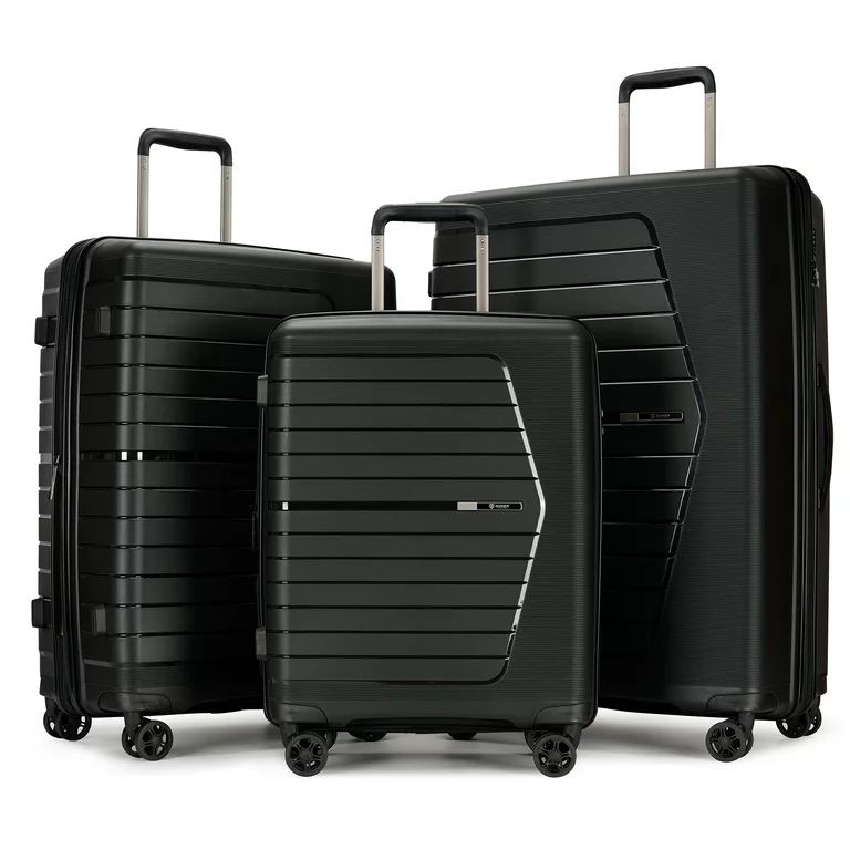 Ginza Travel 3 Piece Hardside Expandable Luggage Sets (20"/25"/28"),PP Hard Shell Suitcase Sets D... | Walmart (US)