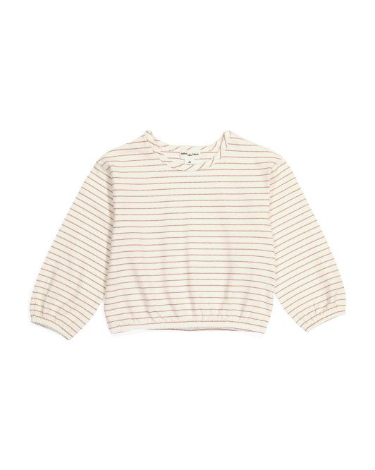 Toddler And Little Girls Dobby Striped Top | TJ Maxx