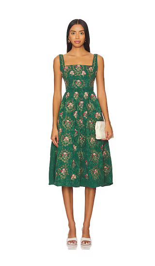 Miramar Memoria Dress in Multicolor | Green Midi Dress | Kelly Green Dress | Revolve Clothing (Global)