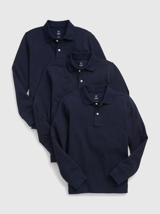 Kids Organic Cotton Uniform Polo Shirt (3-Pack) | Gap (CA)