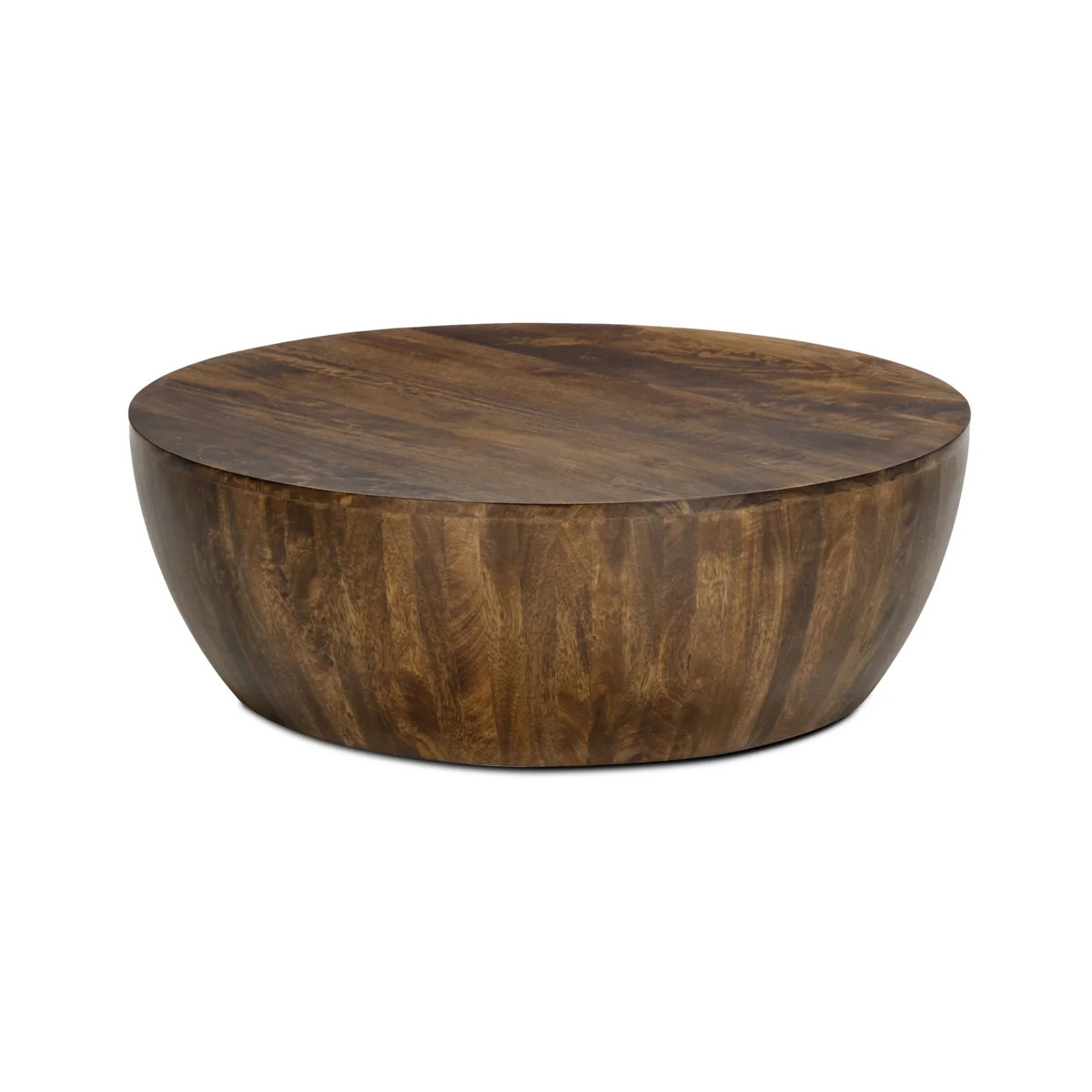 Goa Solid Mango Wood Drum Coffee Table | Wayfair North America