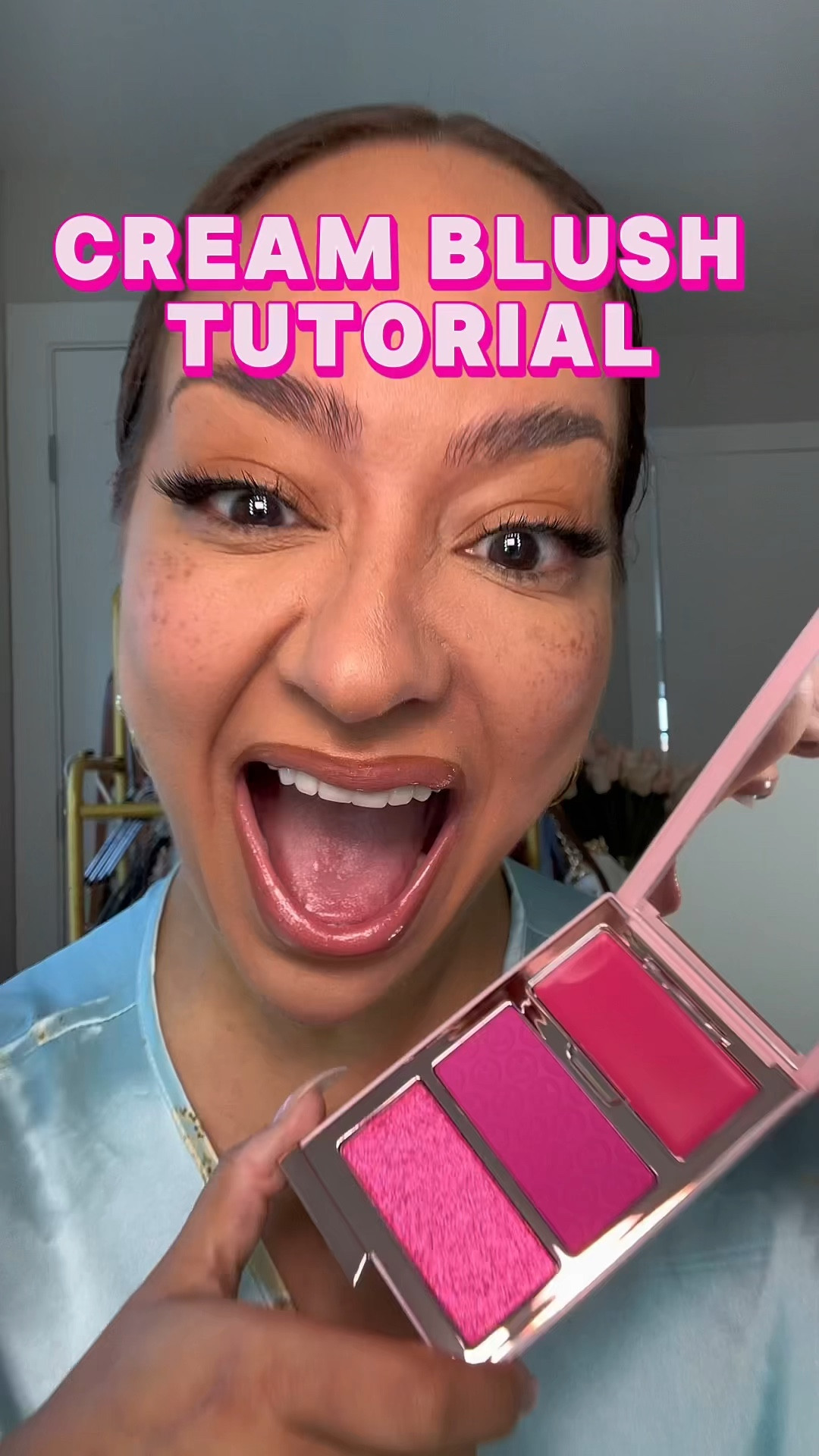 How to apply cream blush featuring the @ONE SIZE BEAUTY Cheek Clapper blush trio palette 🩷

#blushtutorial 
#creamblush 
#makeuptutorial 
#makeuptips 
#blushhack 

#LTKStyleTip #LTKBeauty #LTKFindsUnder50