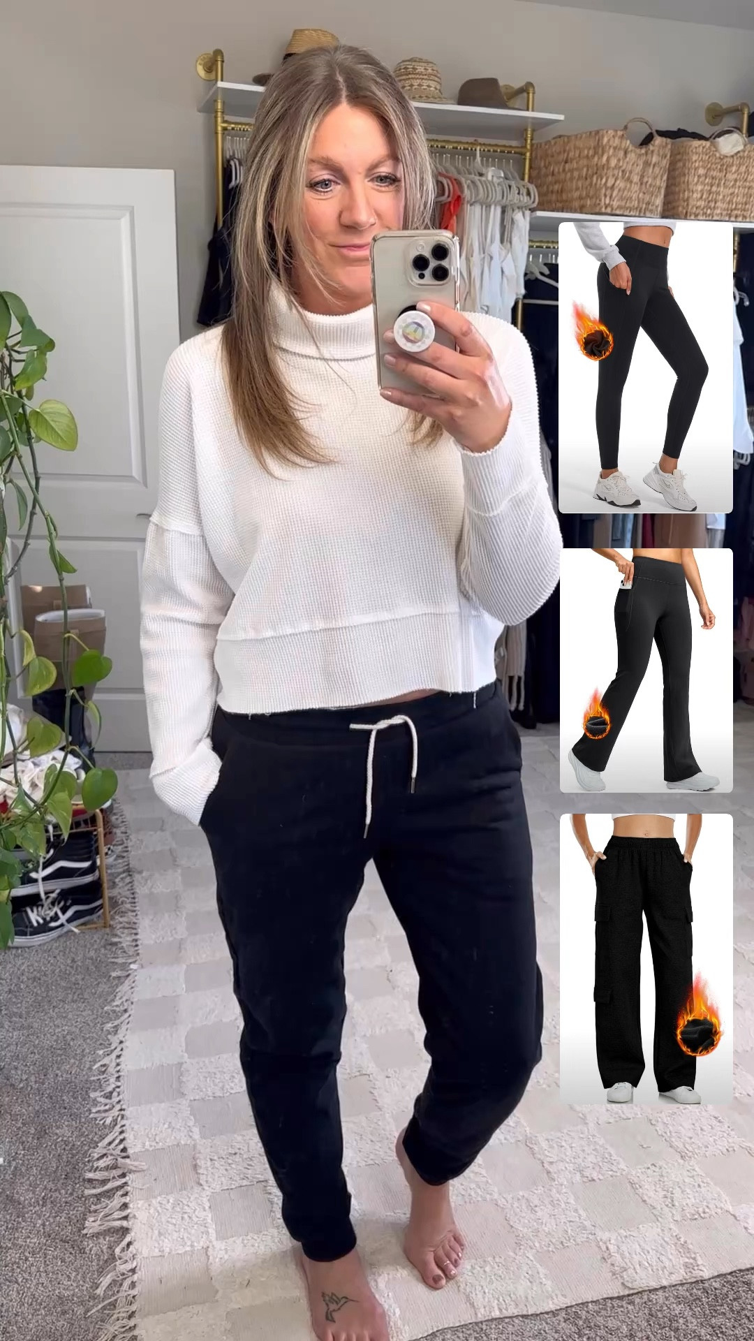 Fleece joggers, leggings, flares and wide leg pants available in lengths! 

#LTKMidsize #LTKSeasonal