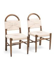 2pk Winslet Solid Wood Frame Dining Chair Set | TJ Maxx