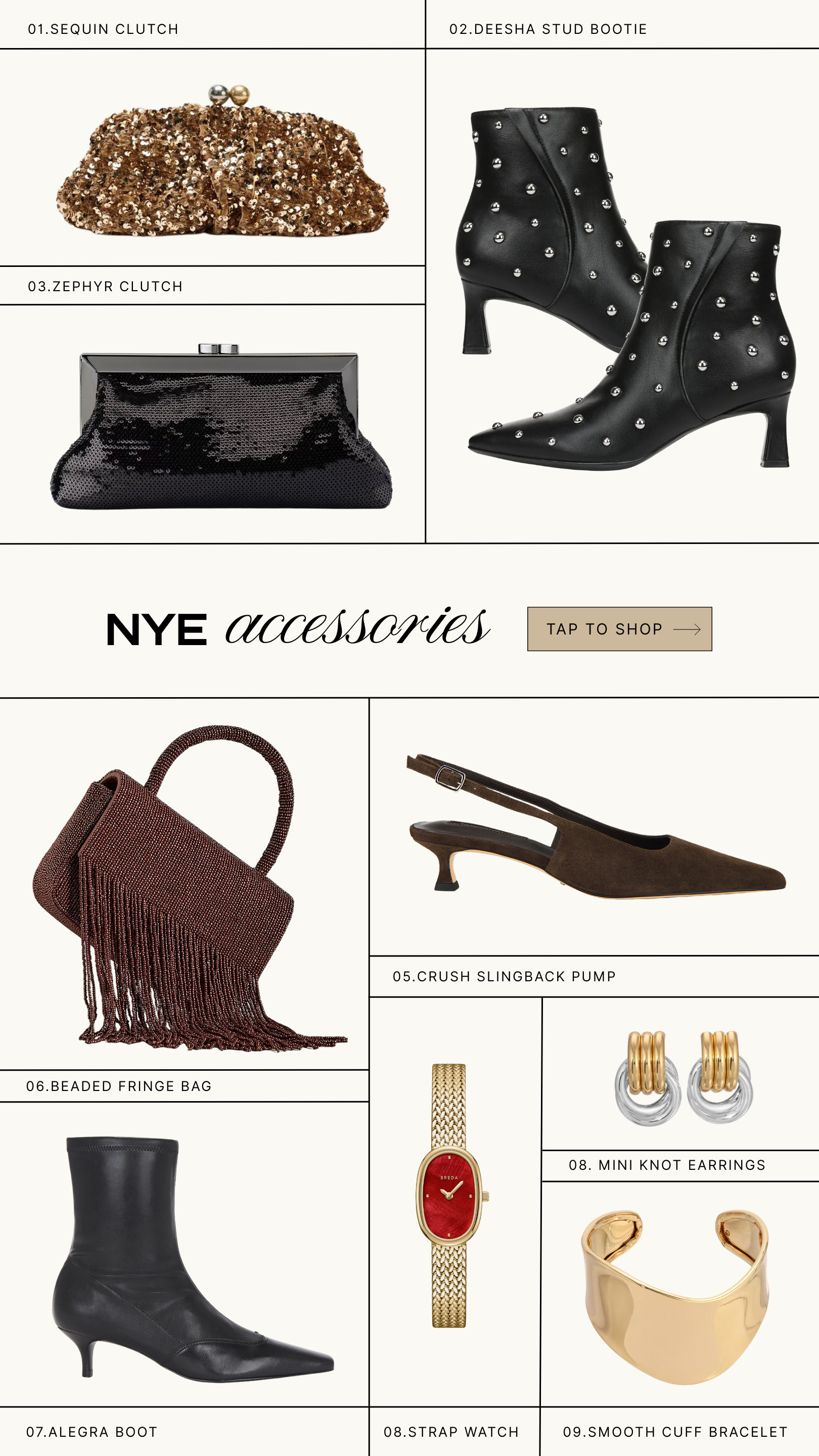 NYE accessories to elevate your look ✨🥂 

 #LTKHoliday #LTKootd #LTKSeasonal