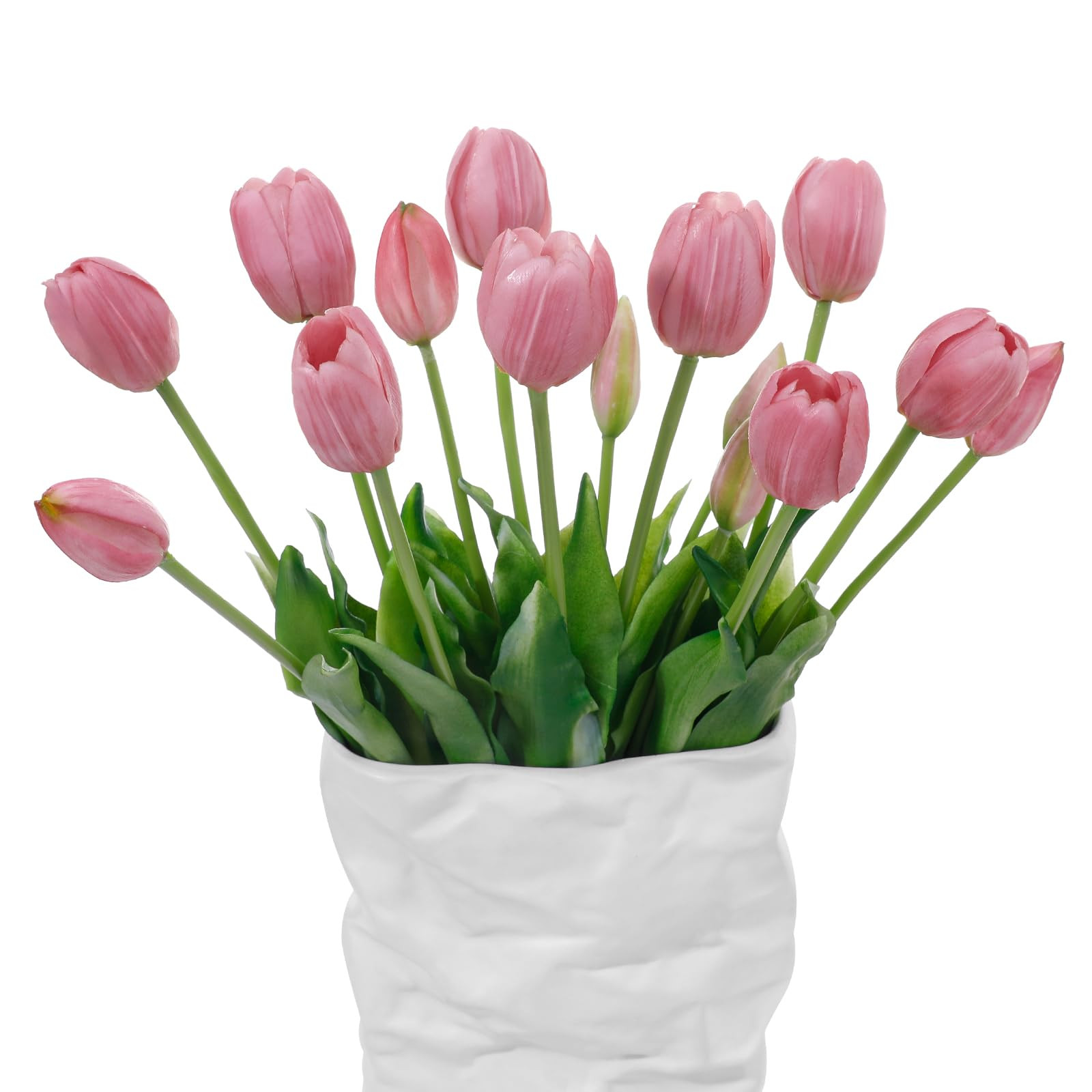 15 Pcs Light Purple Artificial Flowers Tulips Real Touch Latex Plastic Soft Faux Bouquets for Par... | Amazon (US)