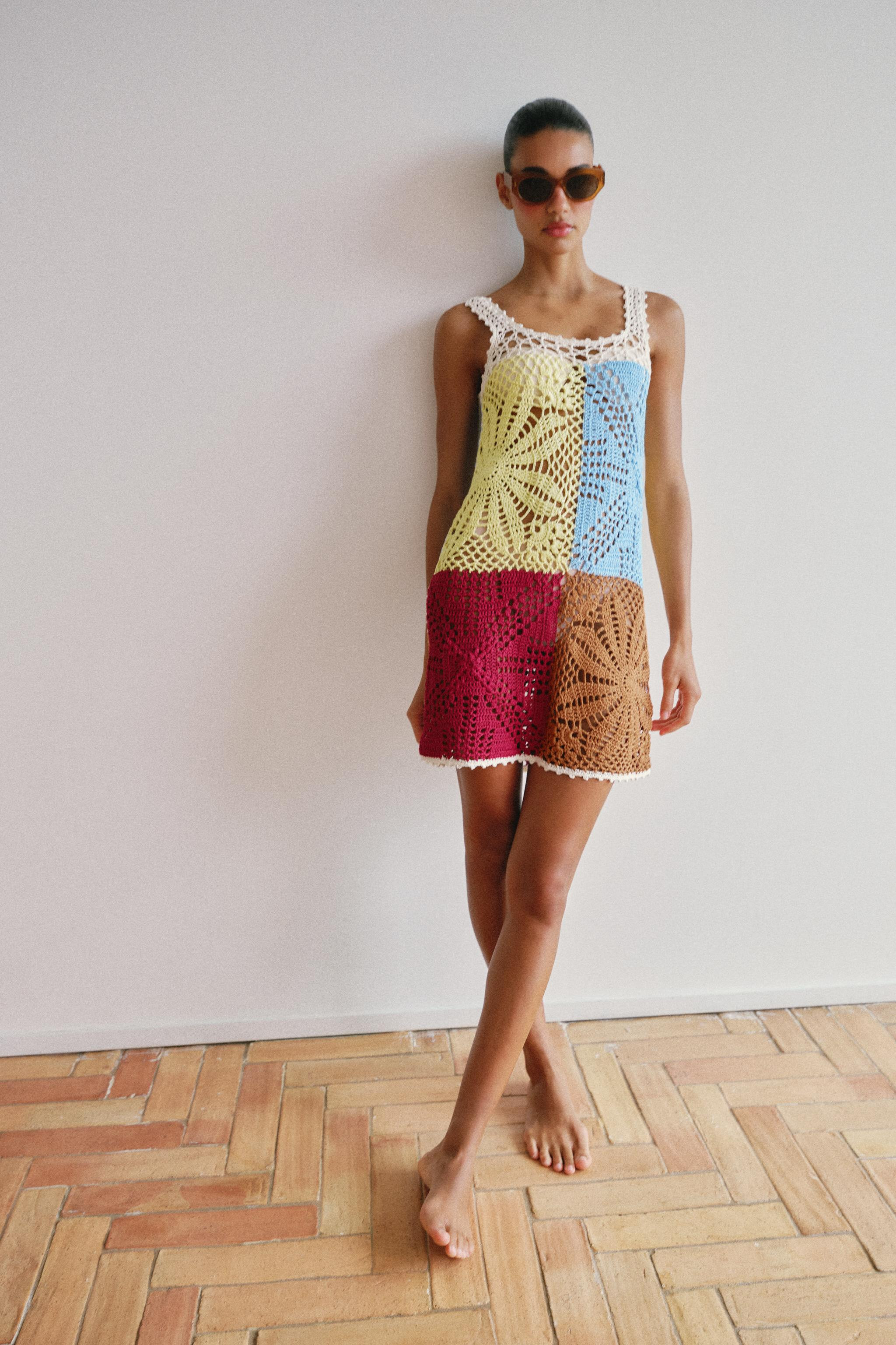 CROCHET KNIT DRESS | Zara US