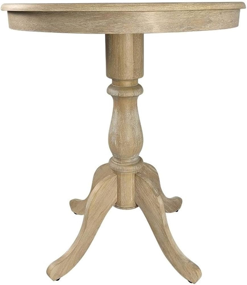 Fairview 30" Round Pedestal Bar Table in Natural Driftwood | Amazon (US)