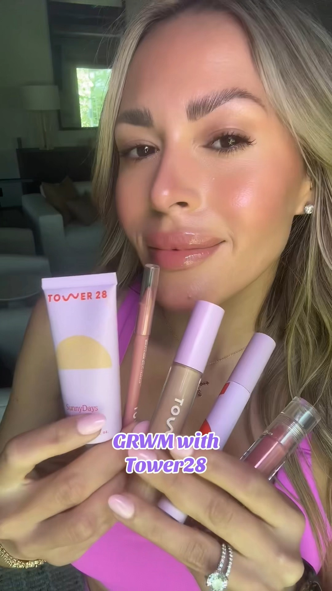 Getting ready with my fave @tower28beauty products! Loving the fresh and glowy look 🌟
#grwm #tower28beauty #beautyroutine #makeuptutorial 

#LTKFindsUnder50 #LTKBeauty #LTKStyleTip