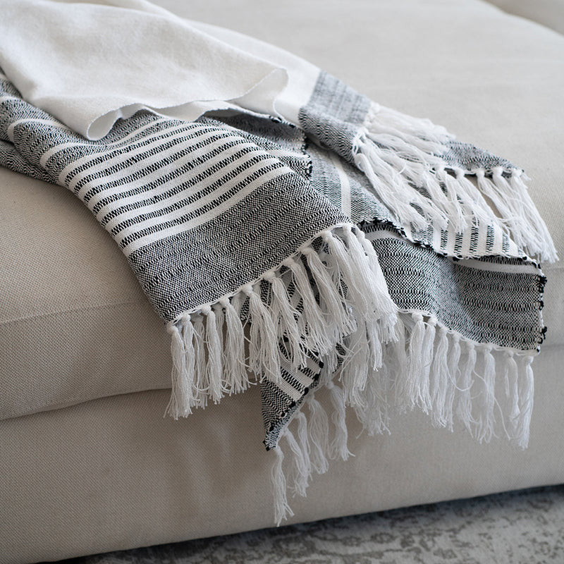 Black & White Throw Blanket | Uncommon James