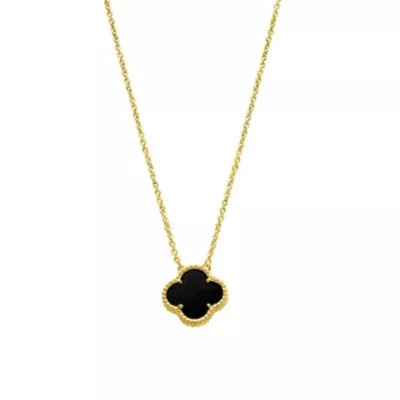 Adornia Black Flower Necklace yellow Gold | Belk