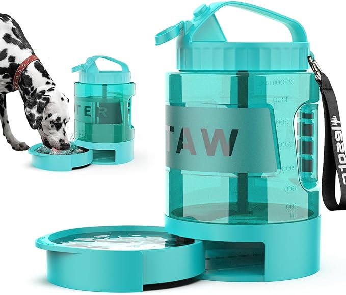 Dog Water Bowl Dispenser, Travel Dog Bowls for Camping Dog Park Hiking, 77OZ Dog Water Dispenser ... | Amazon (US)