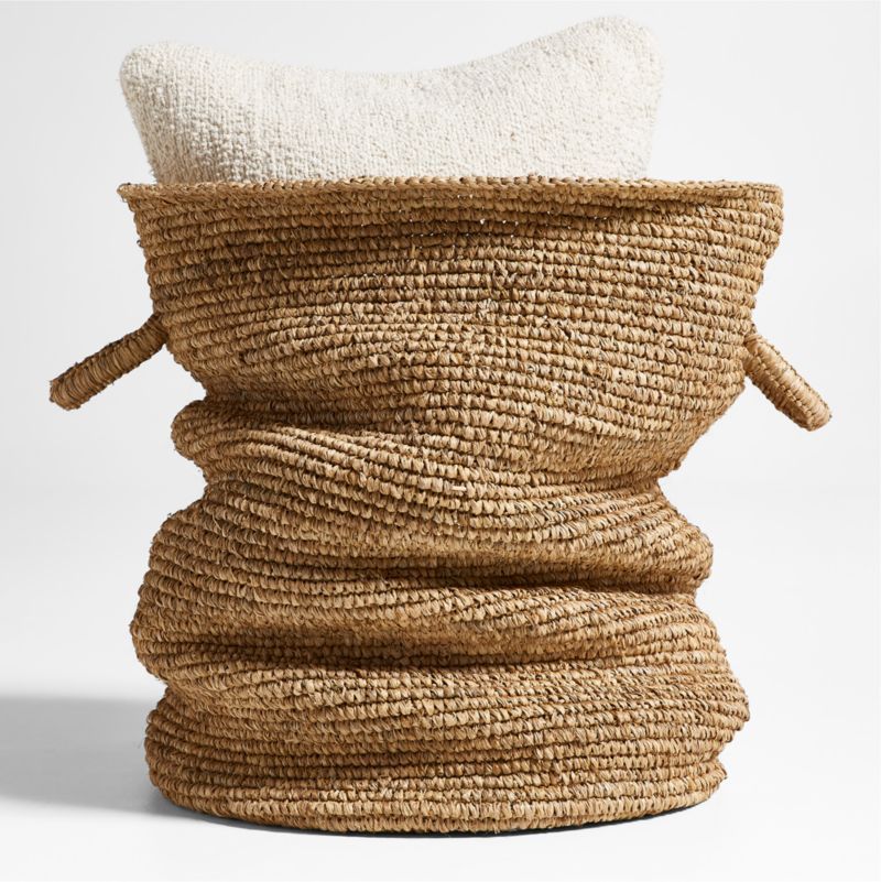 Wobbly Large Natural Brown Decorative Basket by Leanne Ford + Reviews | Crate & Barrel | Crate & Barrel