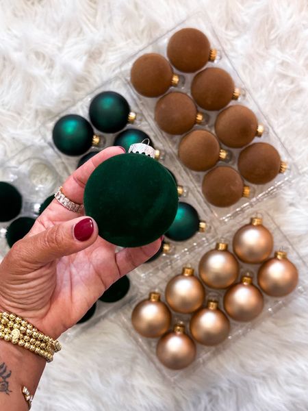 Christmas! I love these dark green velvet ornaments! It is the perfect addition to my “green tree”. I love a traditional Christmas tree.

#LTKSeasonal #LTKHolidaySale #LTKfindsunder50