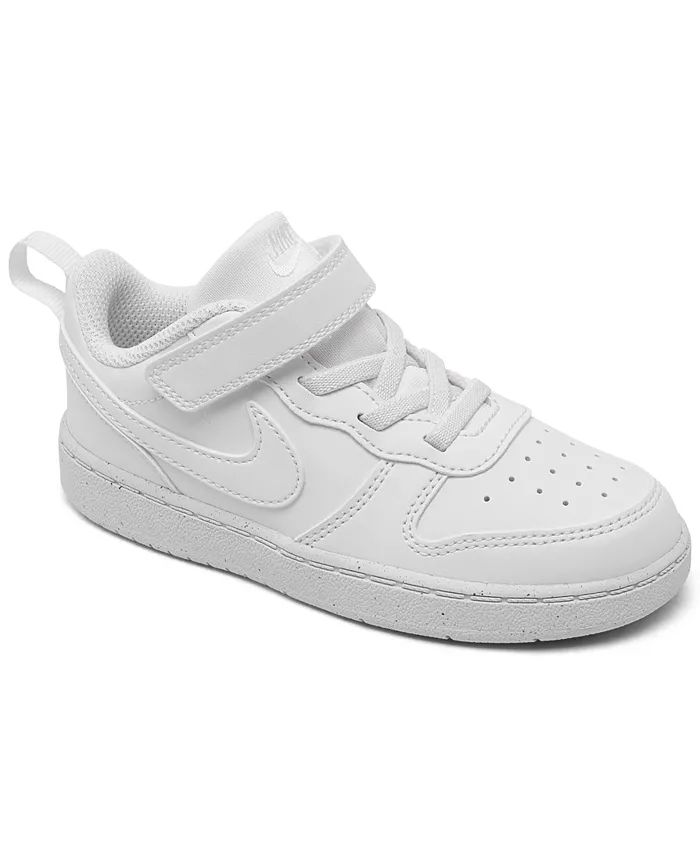 Nike Toddler Court Borough Low Recraft Adjustable Strap Casual Sneakers from Finish Line - Macy's | Macy's